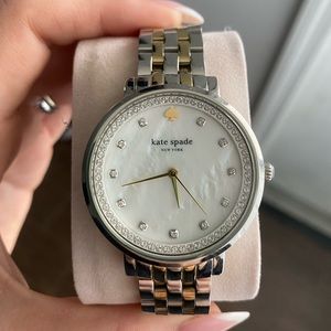 Kate Spade Two Tone Wrist Watch with Diamonds